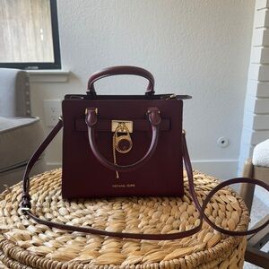 Michael Kors Brown Satchel with Gold Hardware